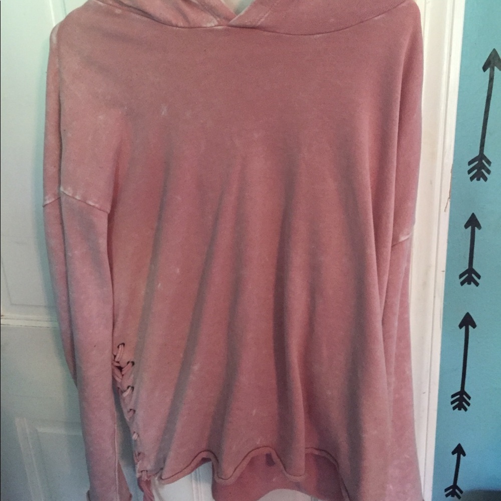Distressed oversized hoodie